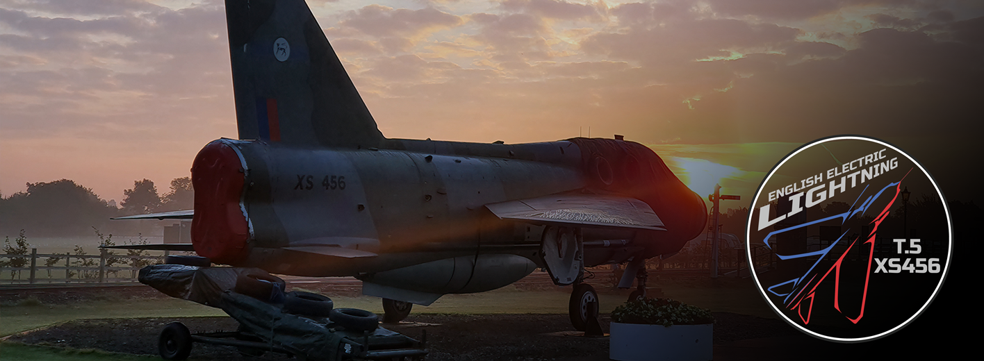 Stunning photo of the XS456 Lightning and the Skegness sunrise.